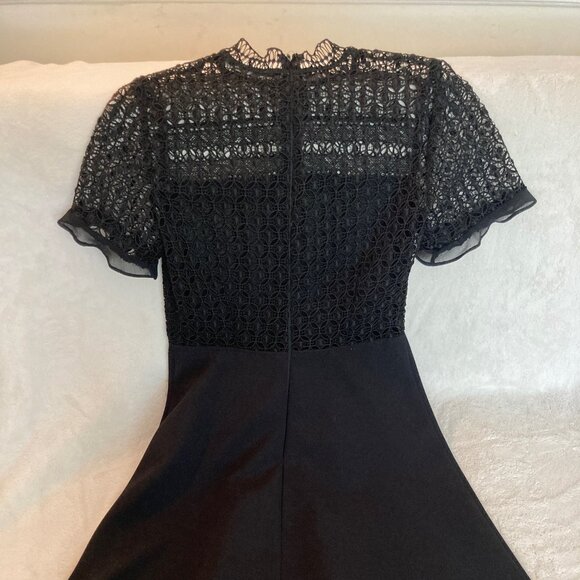 Zara Black Lace Mini Dress XS - Picture 1 of 2